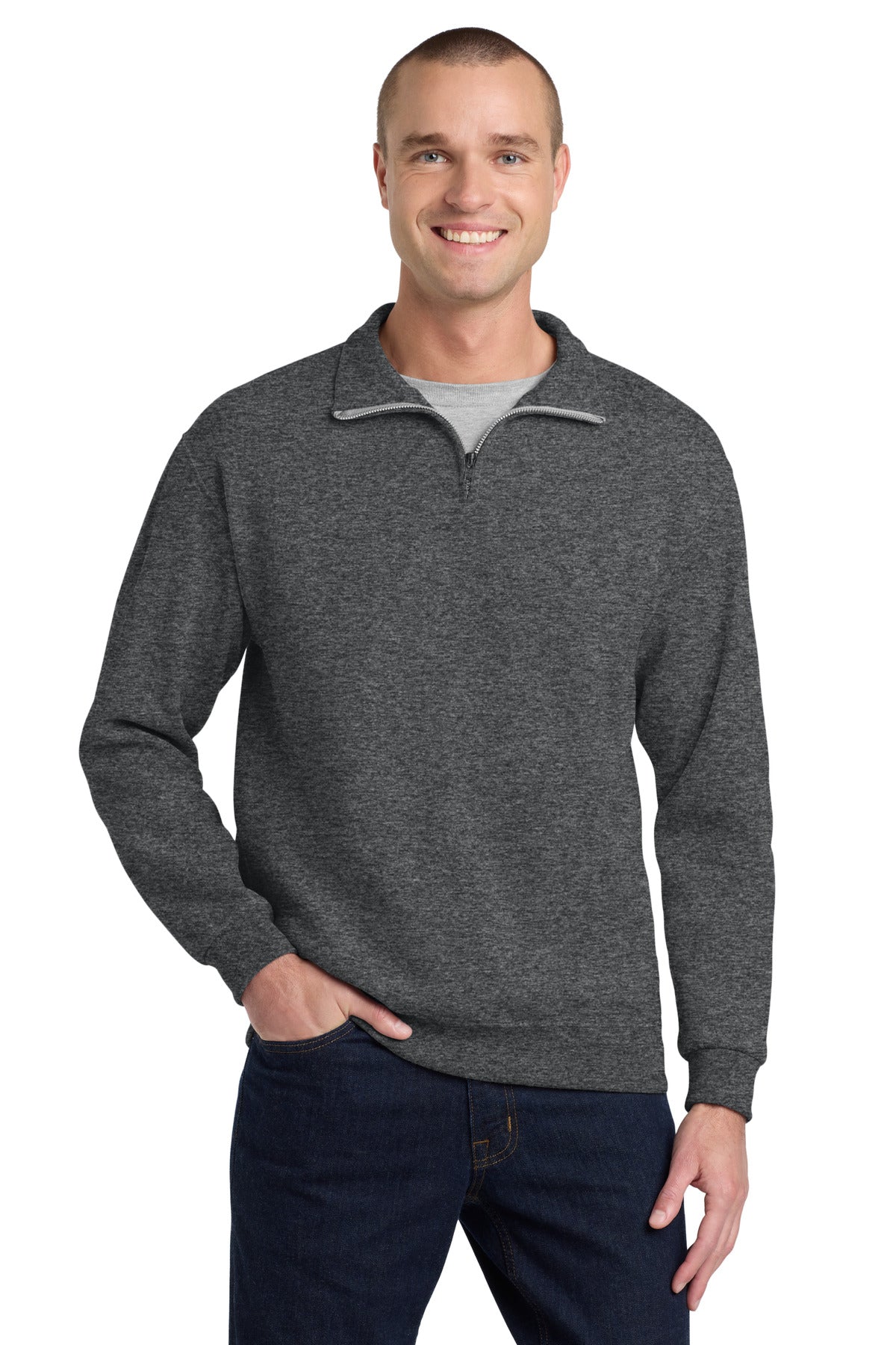 Jerzees® - NuBlend® 1/4-Zip Cadet Collar Sweatshirt. 995M – SanMar