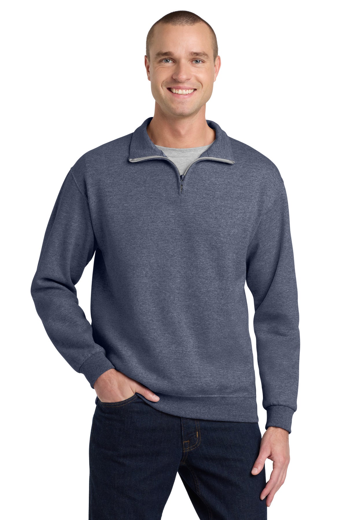 Jerzees® - NuBlend® 1/4-Zip Cadet Collar Sweatshirt. 995M – SanMar