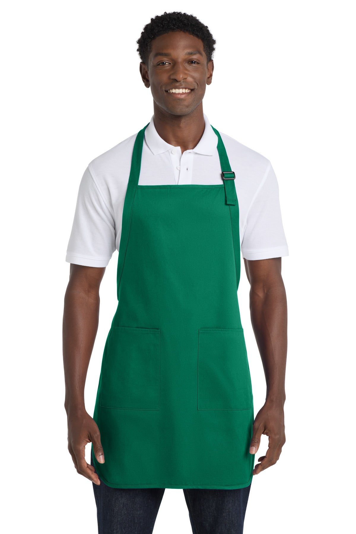 Port Authority® Full-Length Apron with Pockets.  A500
