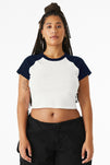 BELLA+CANVAS® Women's Micro Rib Raglan Baby Tee BC1201