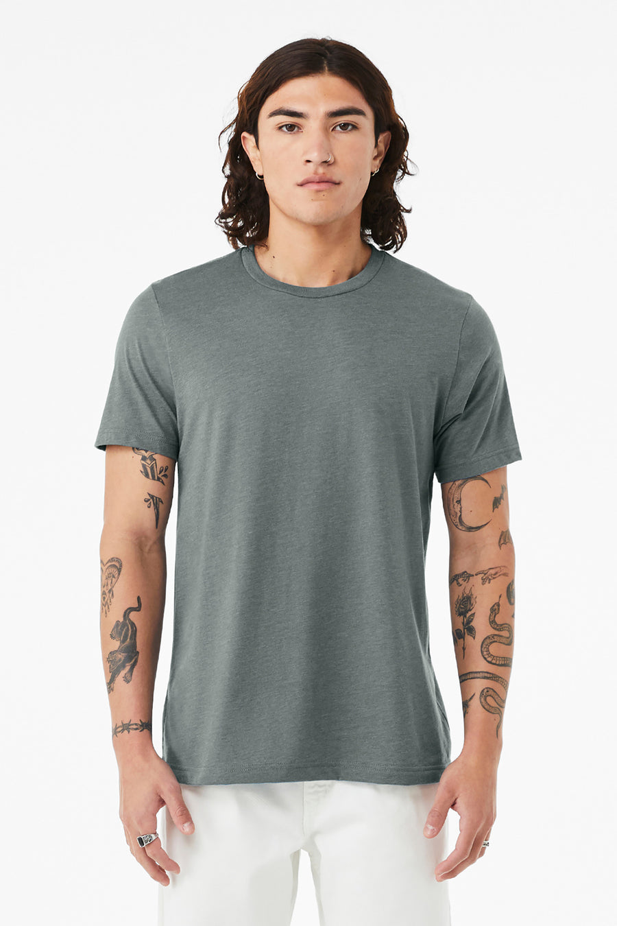 BELLA+CANVAS ® Unisex Heather CVC Short Sleeve Tee. BC3001CVC