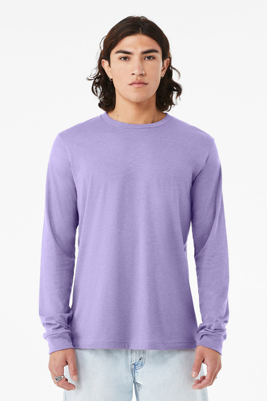 BELLA+CANVAS® Unisex Heather CVC Long Sleeve Tee BC3501CVC