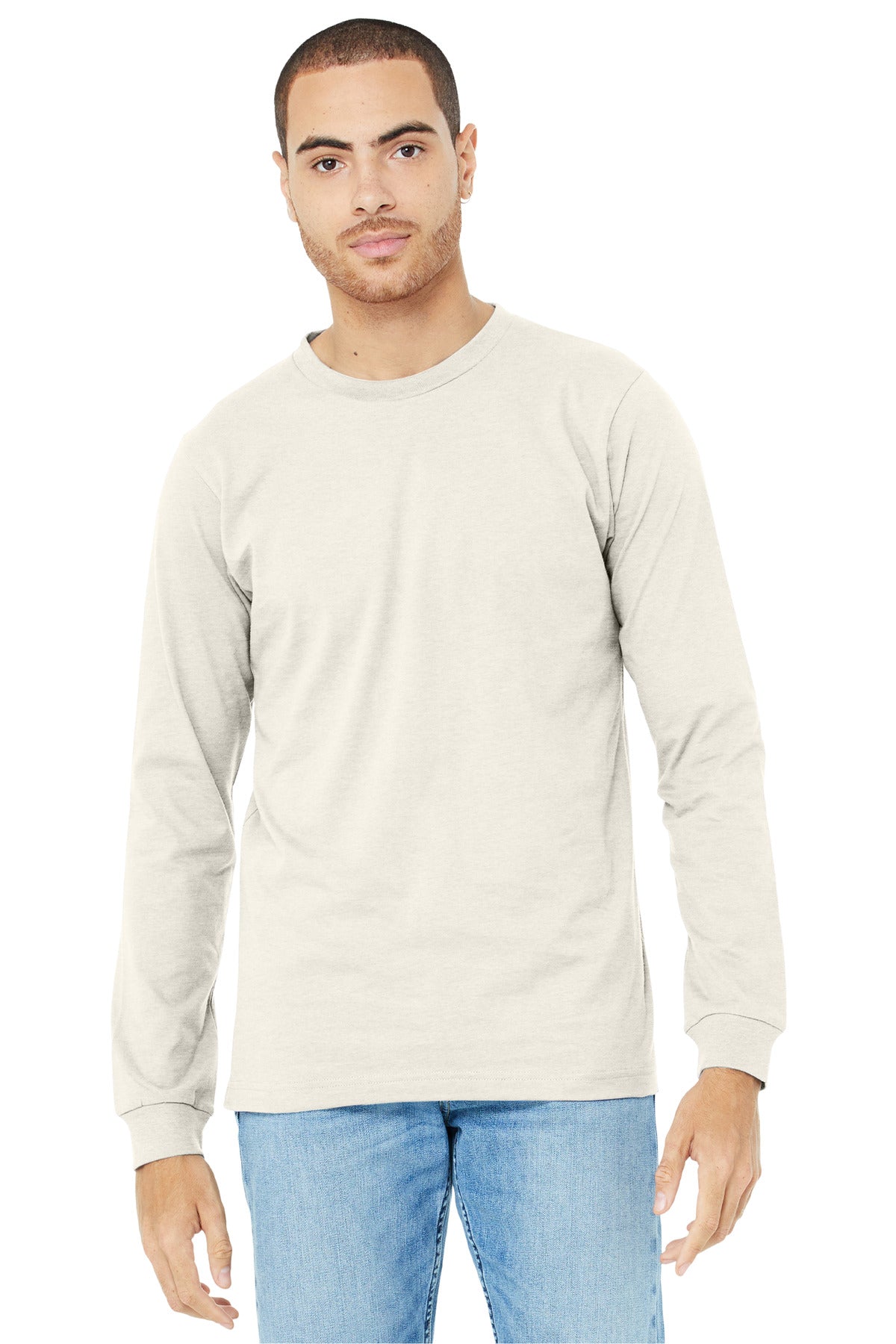 BELLA+CANVAS® Unisex Heather CVC Long Sleeve Tee BC3501CVC