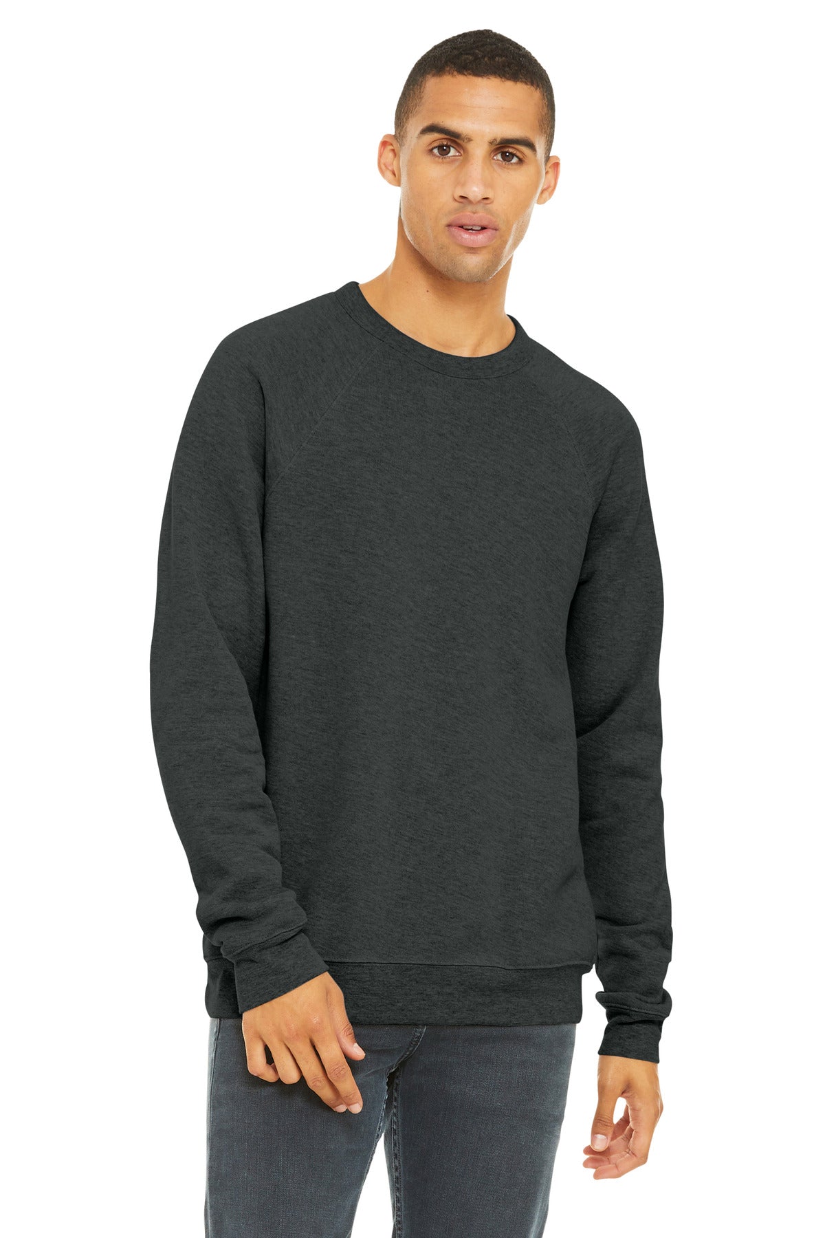 BELLA+CANVAS ® Unisex Sponge Fleece Raglan Sweatshirt. BC3901