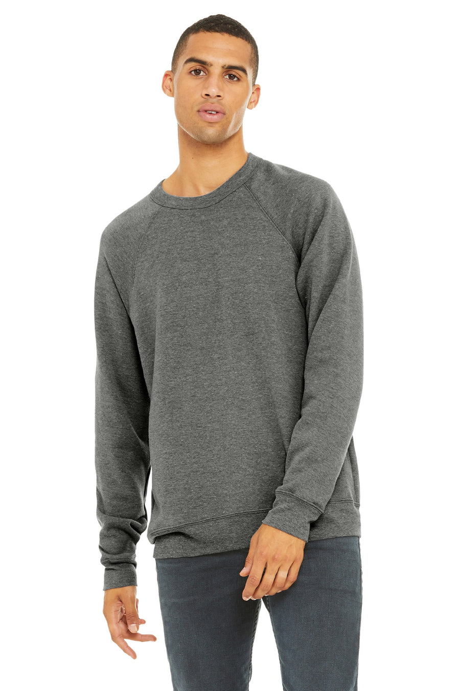BELLA+CANVAS ® Unisex Sponge Fleece Raglan Sweatshirt. BC3901