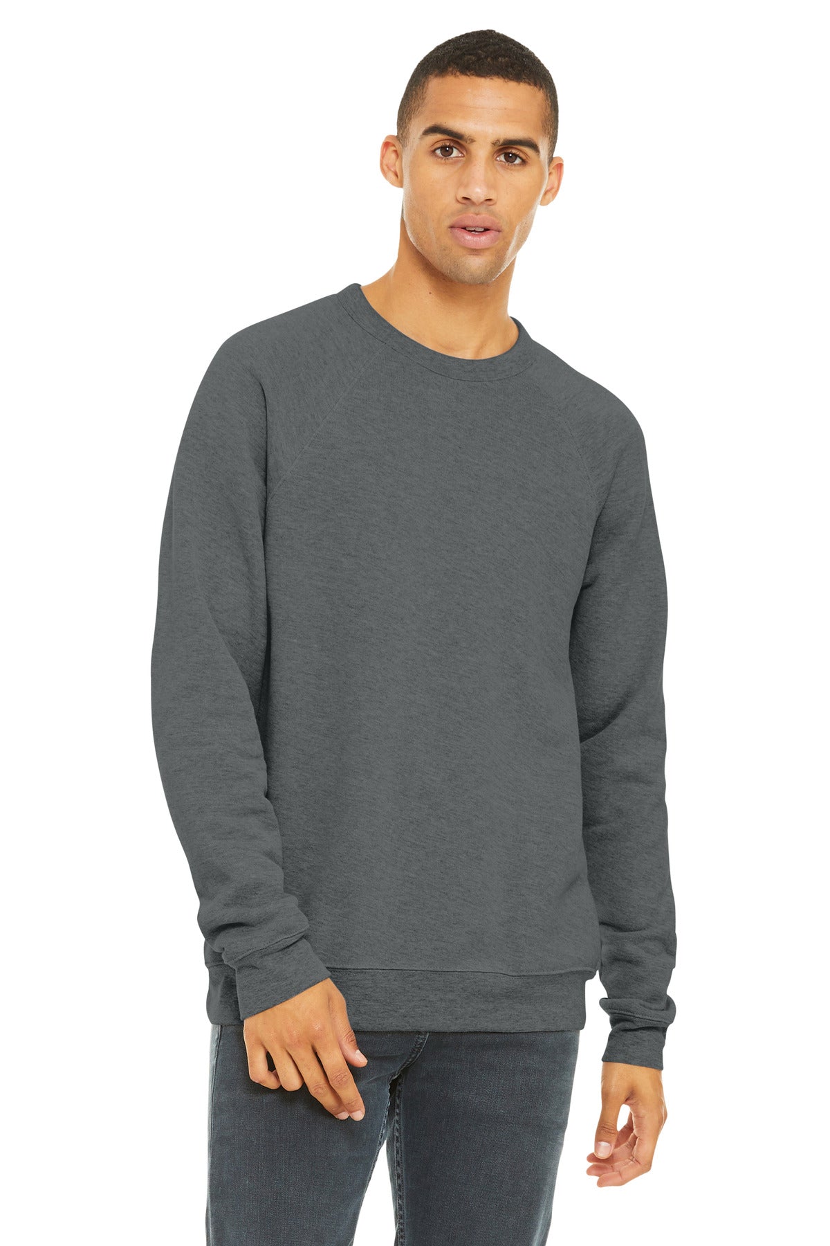 BELLA+CANVAS ® Unisex Sponge Fleece Raglan Sweatshirt. BC3901
