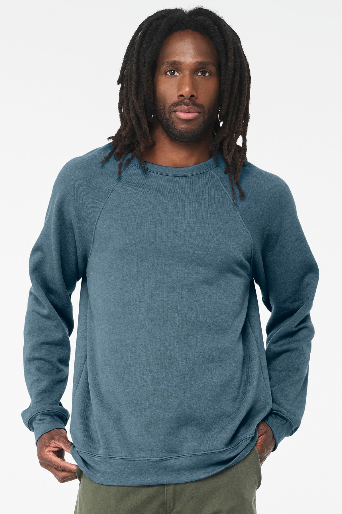 BELLA+CANVAS ® Unisex Sponge Fleece Raglan Sweatshirt. BC3901