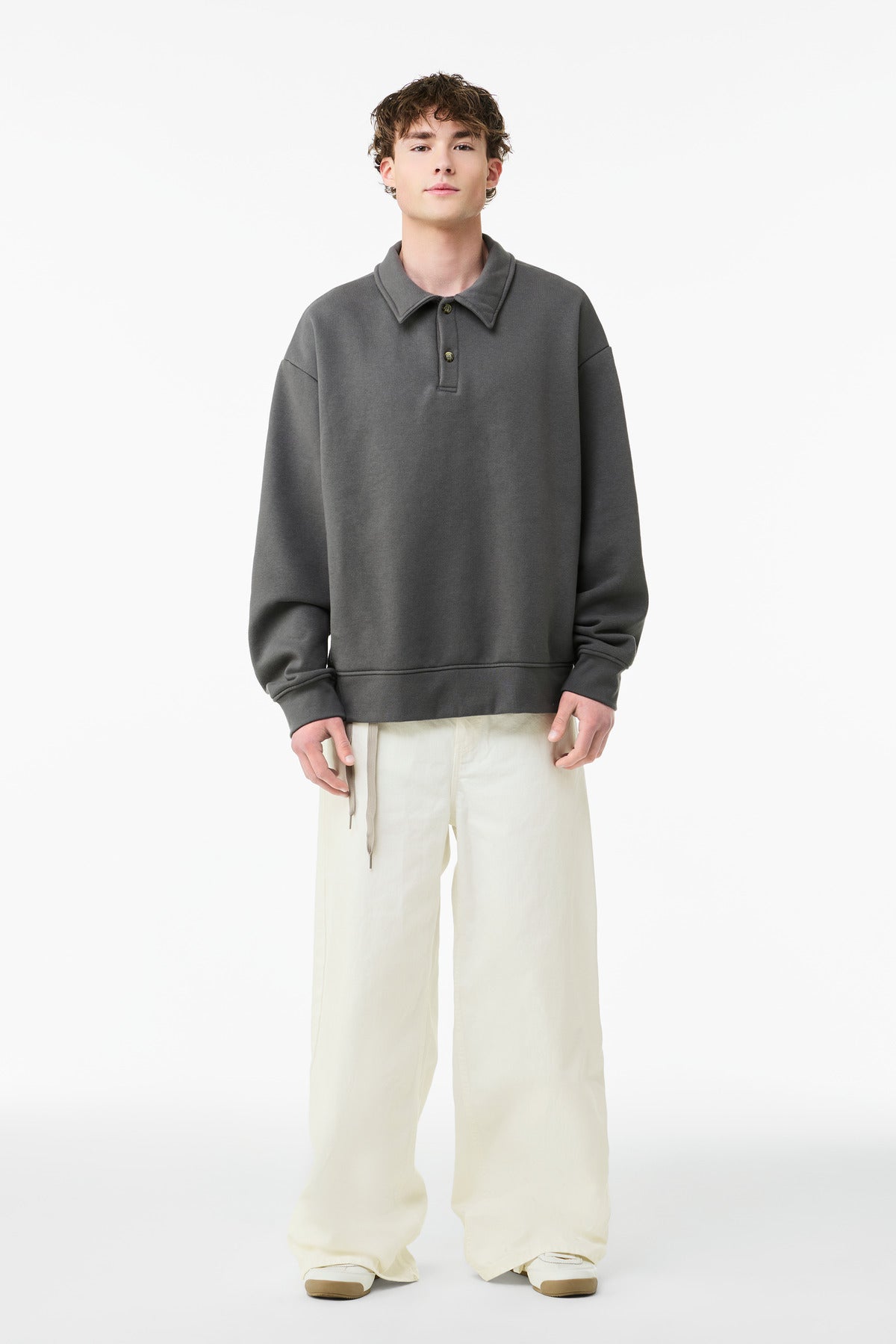 BELLA+CANVAS® Unisex 10-Ounce Polo Sweatshirt BC4741