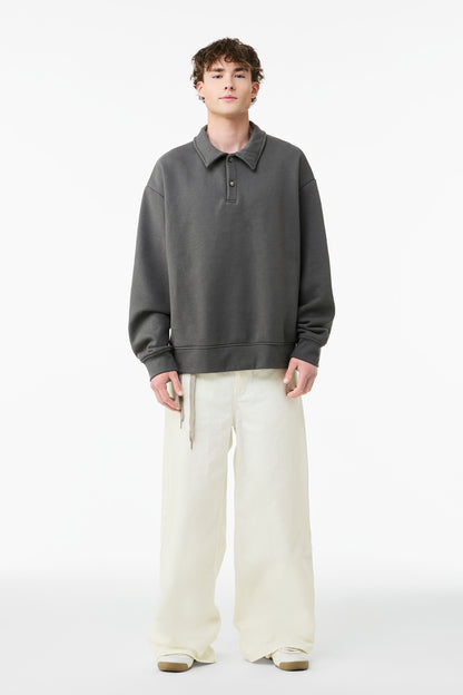 BELLA+CANVAS® Unisex 10-Ounce Polo Sweatshirt BC4741