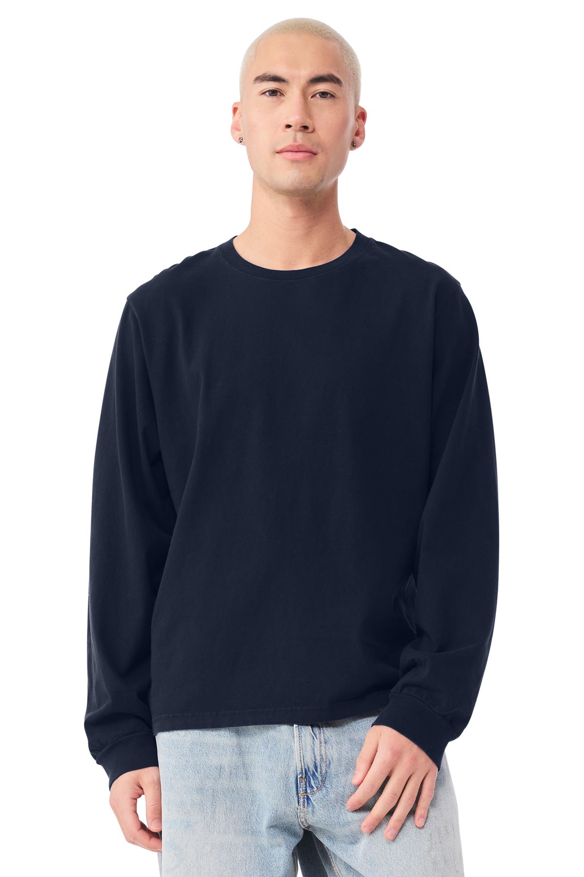 BELLA+CANVAS® Unisex Heavyweight Garment-Dyed Long Sleeve Tee BC4851GD