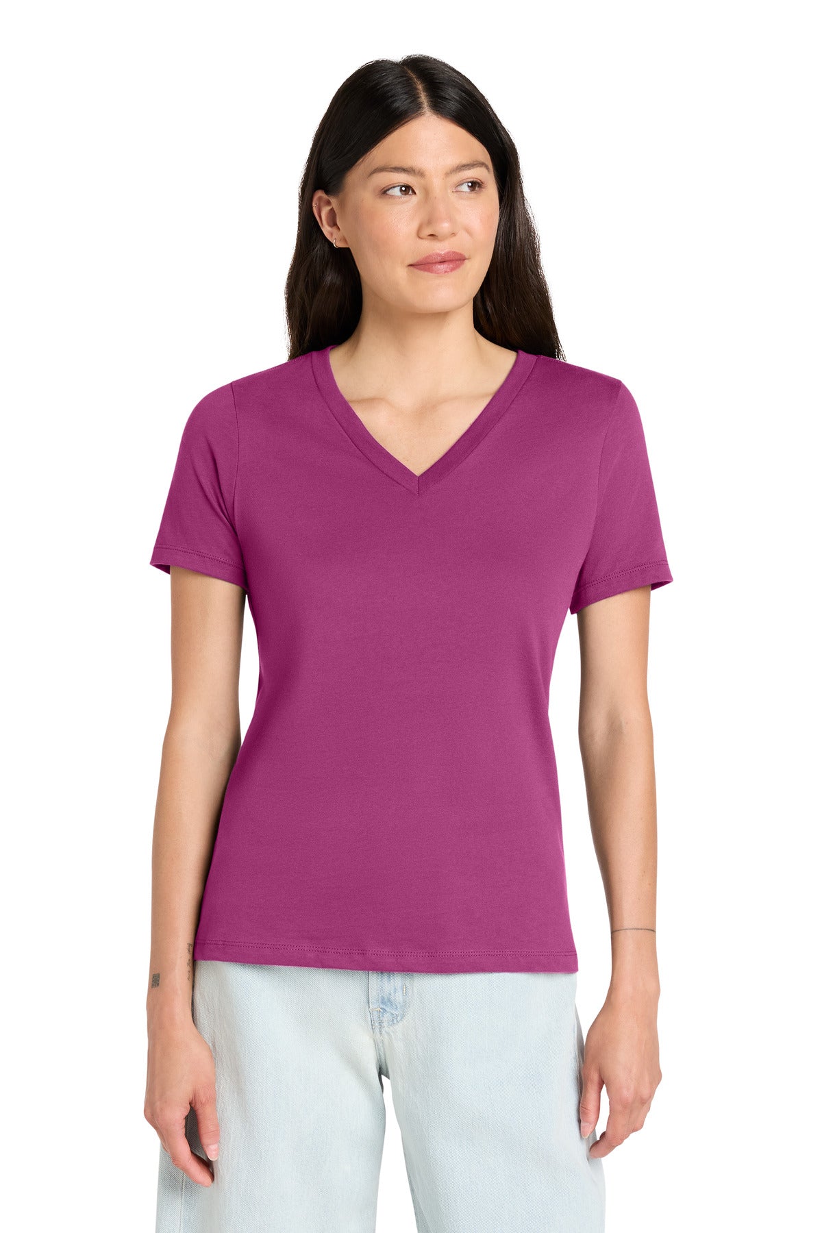 BELLA+CANVAS ® Women's Relaxed Jersey Short Sleeve V-Neck Tee. BC6405
