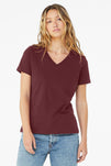 BELLA+CANVAS ® Women's Relaxed Jersey Short Sleeve V-Neck Tee. BC6405