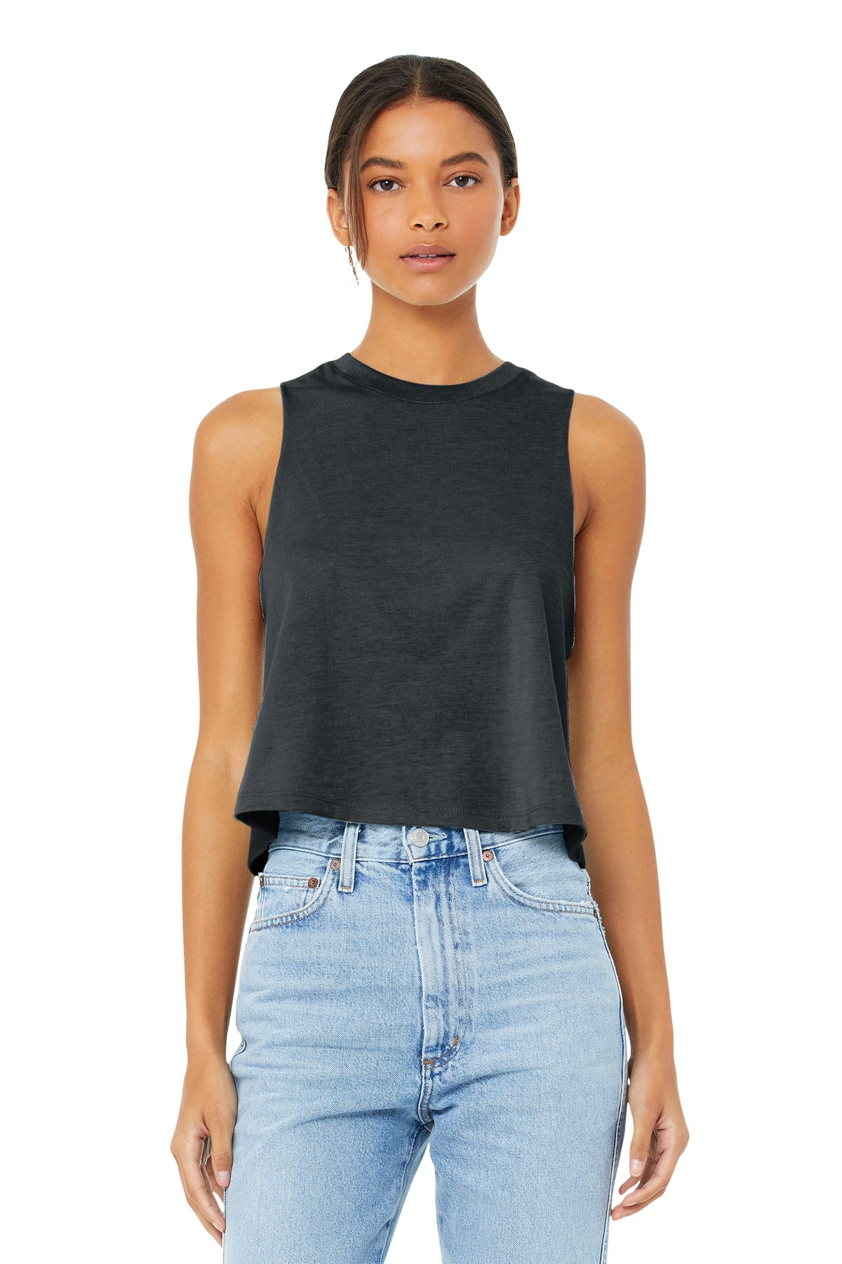 BELLA+CANVAS ® Women's Racerback Cropped Tank. BC6682 – SanMar Sports