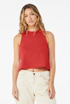 BELLA+CANVAS  Women's Racerback Cropped Tank. BC6682