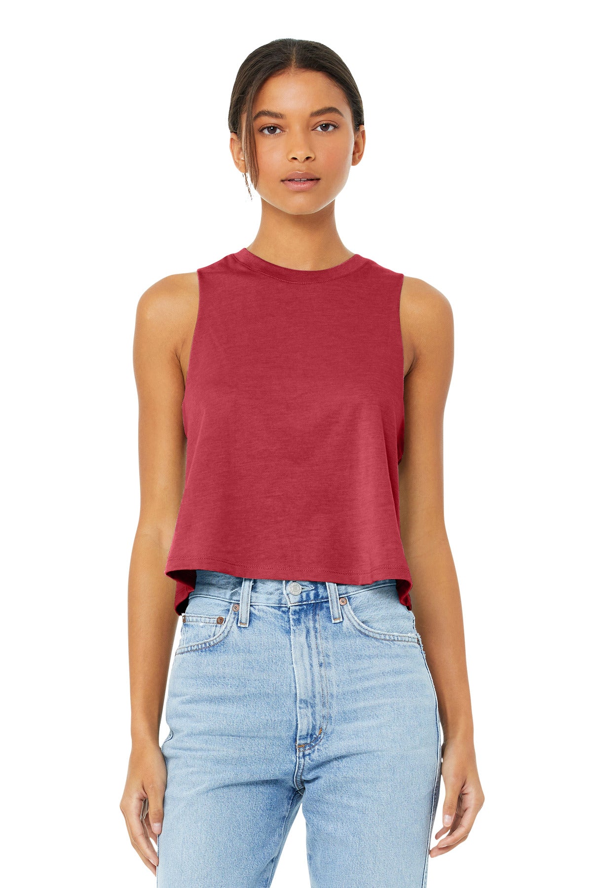 BELLA+CANVAS ® Women's Racerback Cropped Tank. BC6682 – SanMar Sports