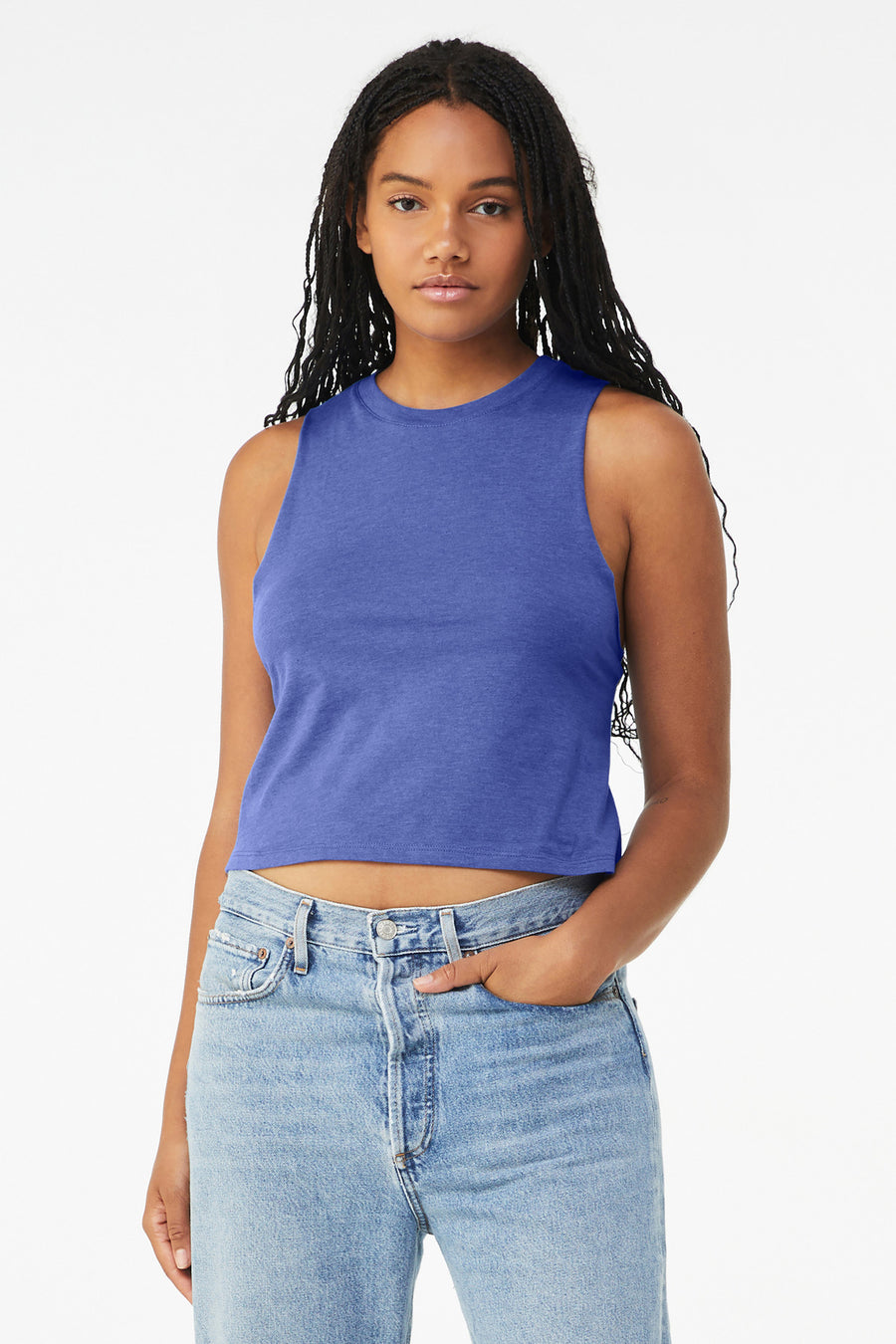 BELLA+CANVAS ® Women's Racerback Cropped Tank. BC6682