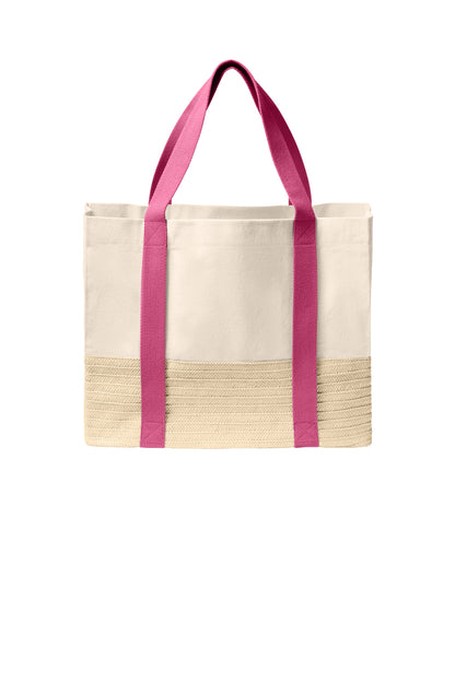 Port Authority® Straw Market Tote BG450