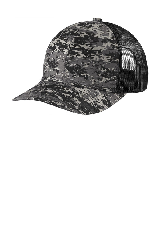 DISCONTINUED Port Authority ® Digi Camo Snapback Trucker Cap C114