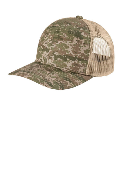 DISCONTINUED Port Authority ® Digi Camo Snapback Trucker Cap C114