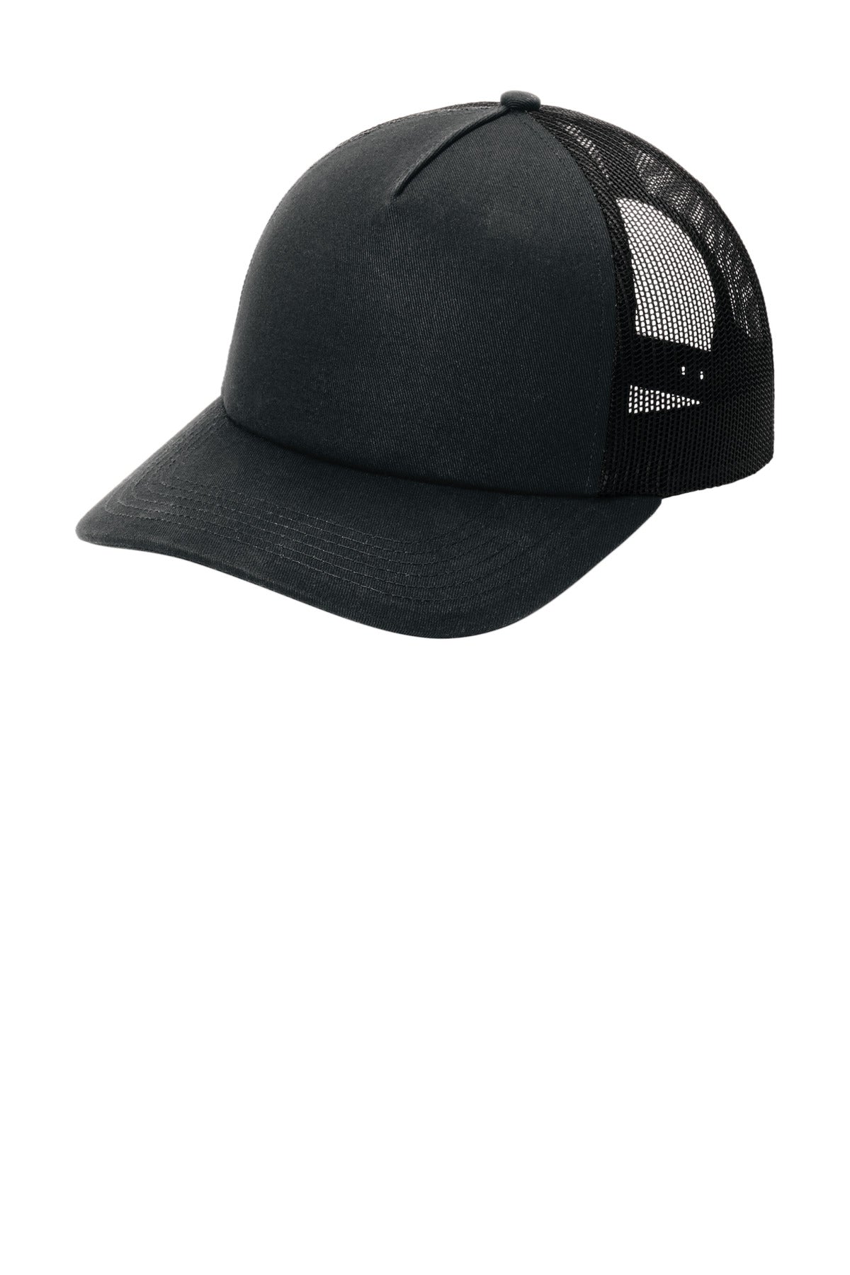 DISCONTINUED Port Authority® Low-Profile Snapback 5-Panel Trucker Cap C115LP