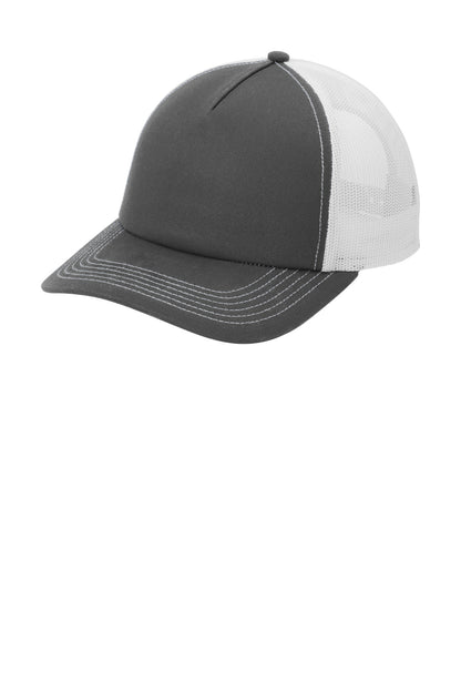 DISCONTINUED Port Authority® Low-Profile Snapback 5-Panel Trucker Cap C115LP