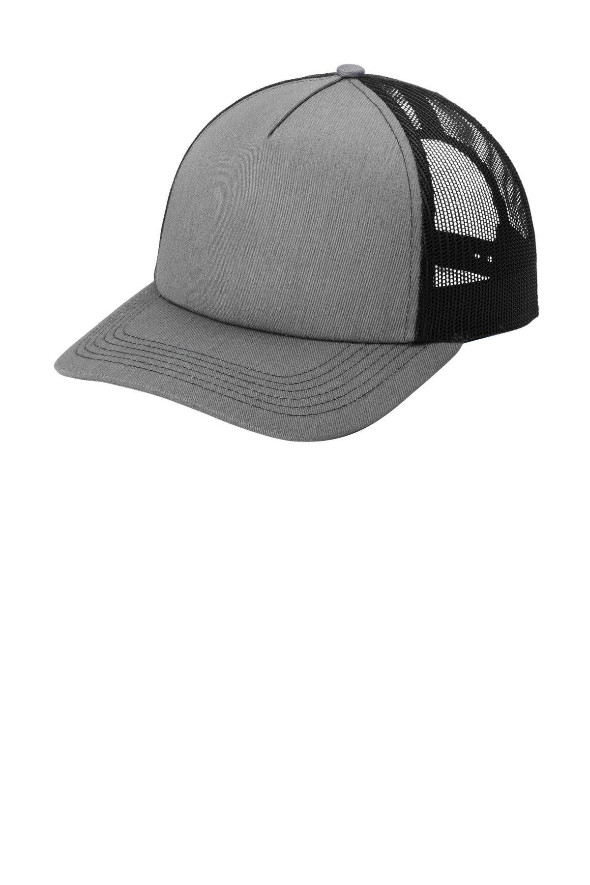 DISCONTINUED Port Authority® Low-Profile Snapback 5-Panel Trucker Cap C115LP