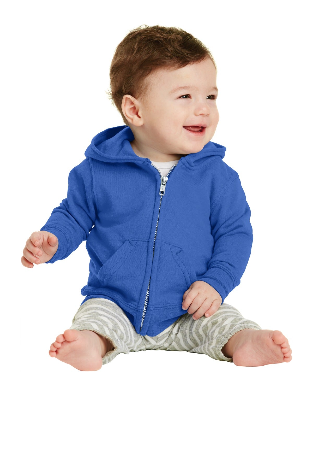 Port & Co™ Infant Core Fleece Full-Zip Hooded Sweatshirt. CAR78IZH