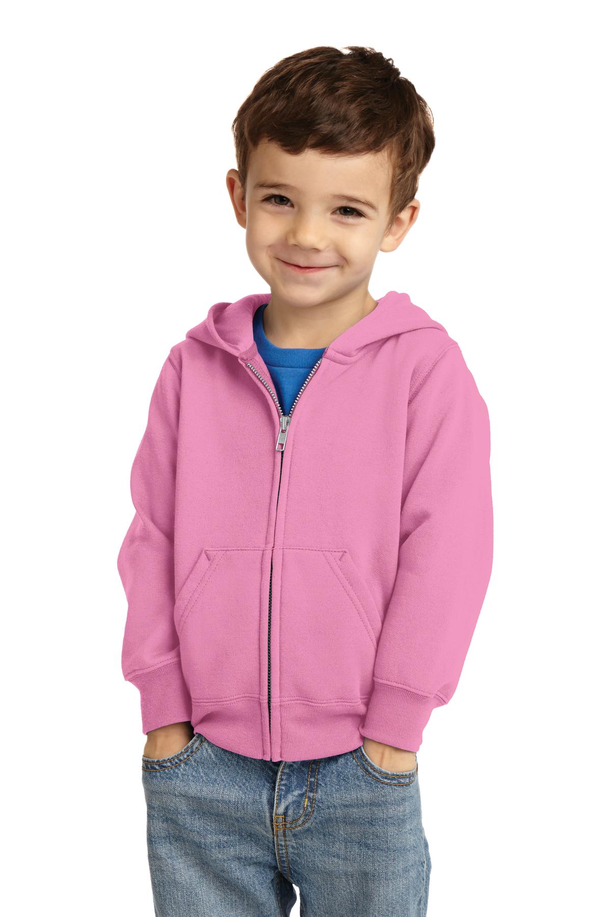 Port & Co™ Toddler Core Fleece Full-Zip Hooded Sweatshirt. CAR78TZH