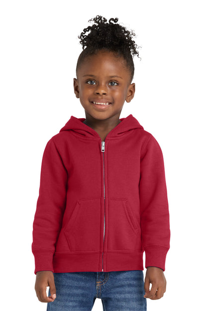 Port & Co® Toddler Core Fleece Full-Zip Hooded Sweatshirt. CAR78TZH