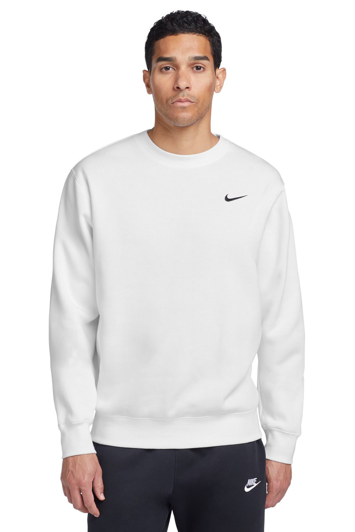nike foundation crew sweatshirt white