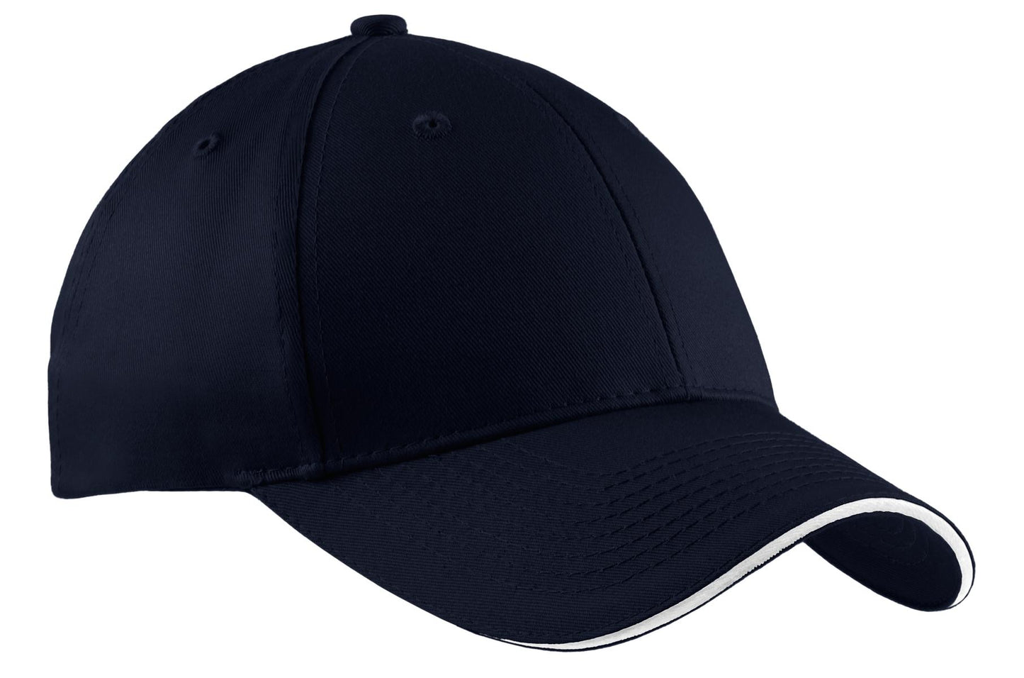 Port Authority® Cotton Twill Sandwich Bill Cap.  CP85