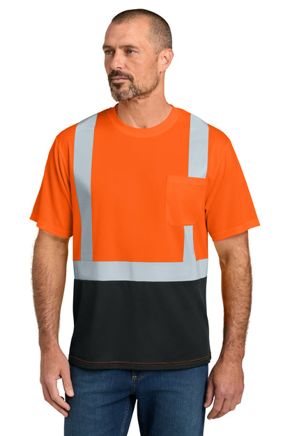CornerStone® ANSI 107 Class 2 Short Sleeve Mesh Blocked Tee CS205