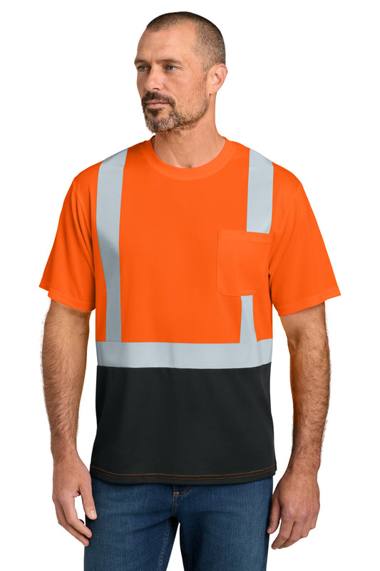 CornerStone® ANSI 107 Class 2 Short Sleeve Mesh Blocked Tee CS205
