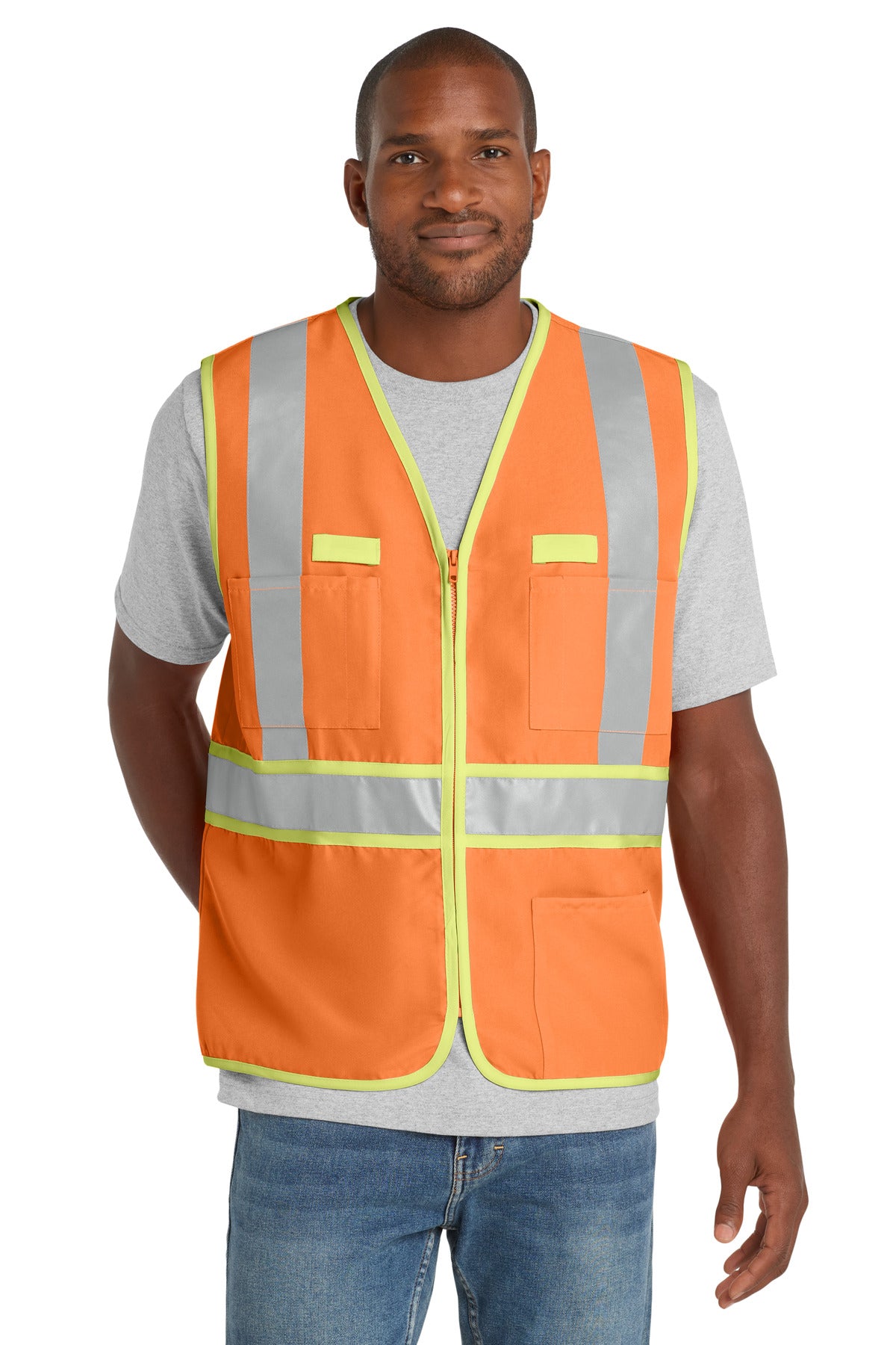 CornerStone® - ANSI 107 Class 2 Dual-Color Safety Vest. CSV407