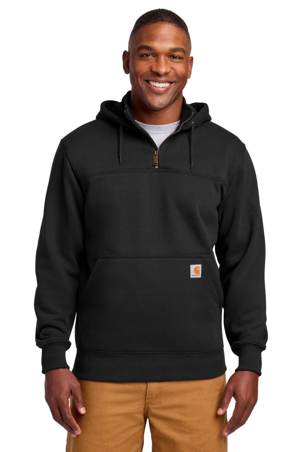 Carhartt ® Rain Defender ® Paxton Heavyweight Hooded Zip Mock Sweatshirt. CT100617