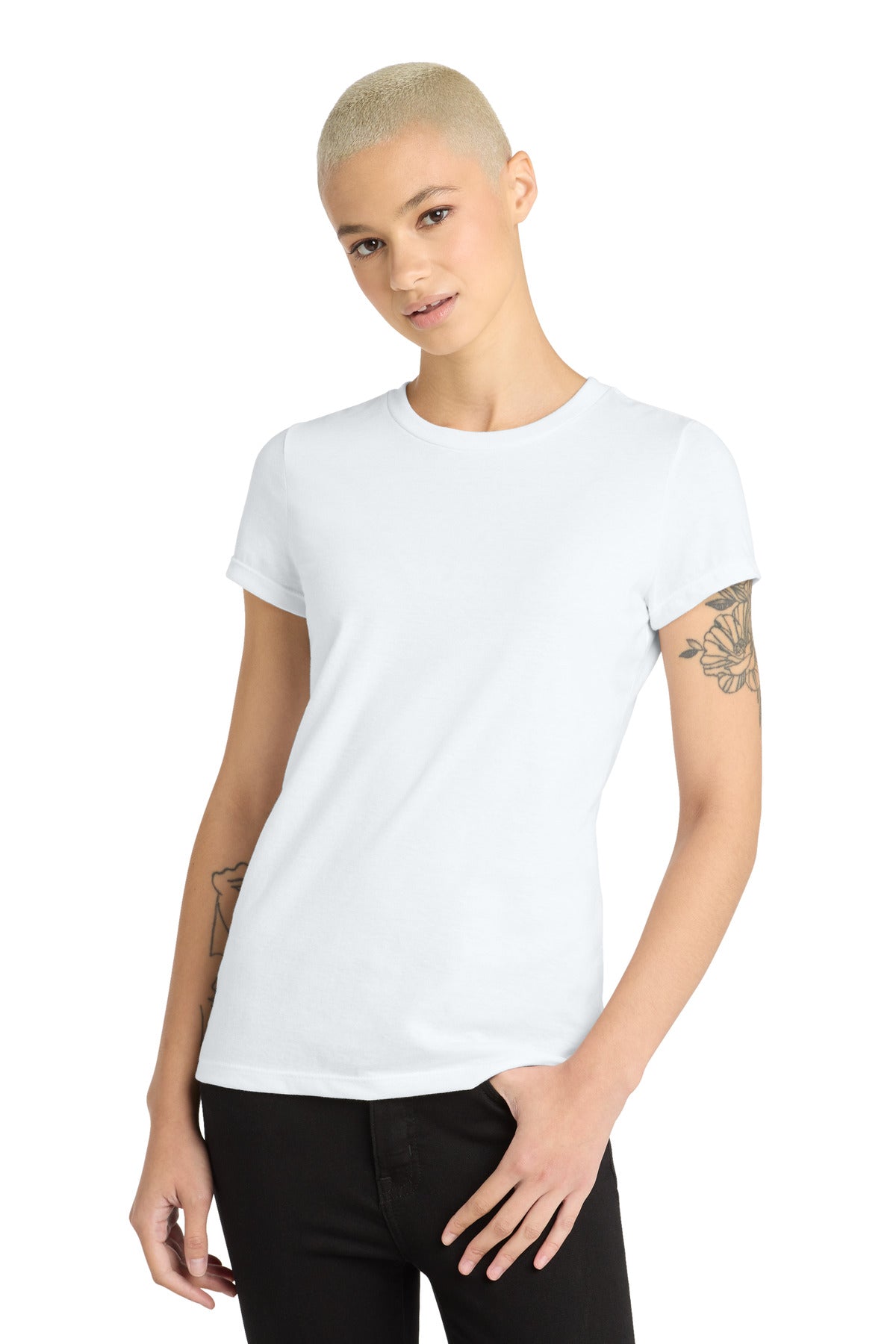 District ® Women's Perfect Blend® CVC Tee. DM108L