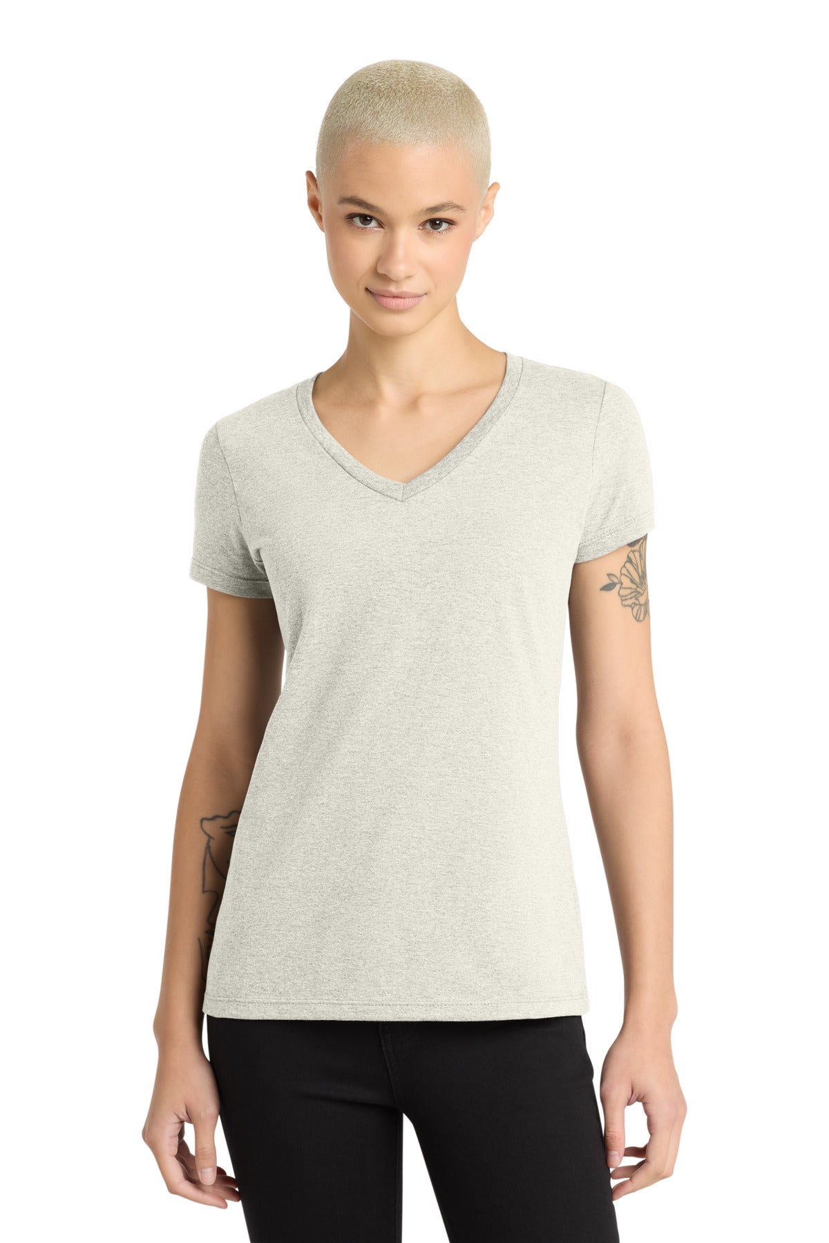 District® - Women's Perfect Weight® V-Neck Tee. DM1170L