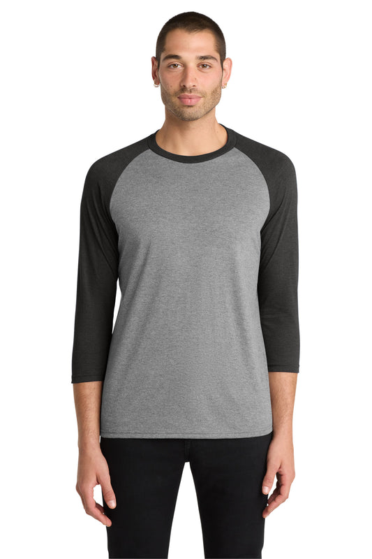 District ® Perfect Tri® 3/4-Sleeve Raglan. DM136