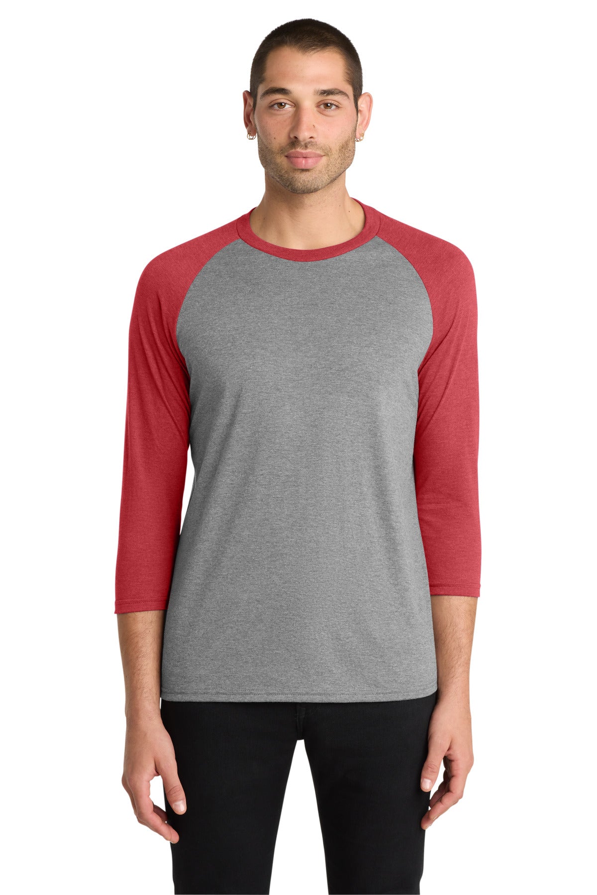 District ® Perfect Tri® 3/4-Sleeve Raglan. DM136