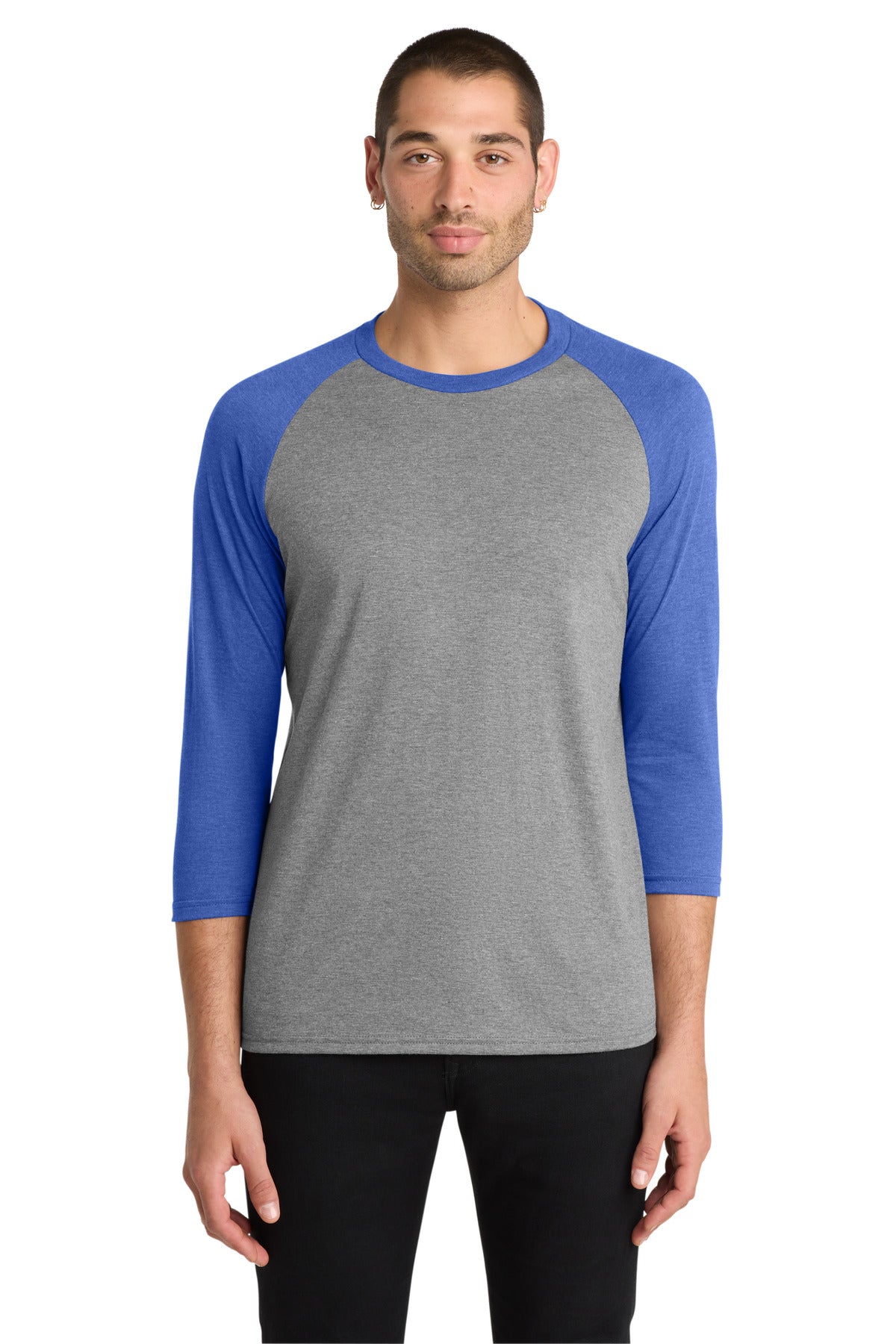 District ® Perfect Tri® 3/4-Sleeve Raglan. DM136