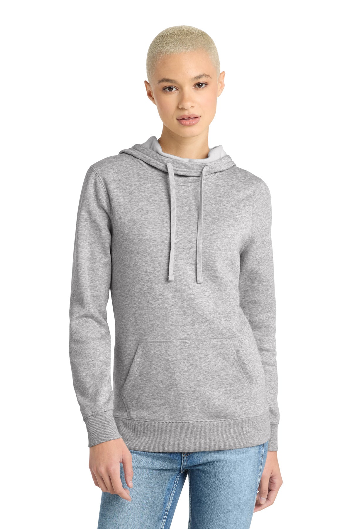 District ® Women's Lightweight Fleece Hoodie. DM493