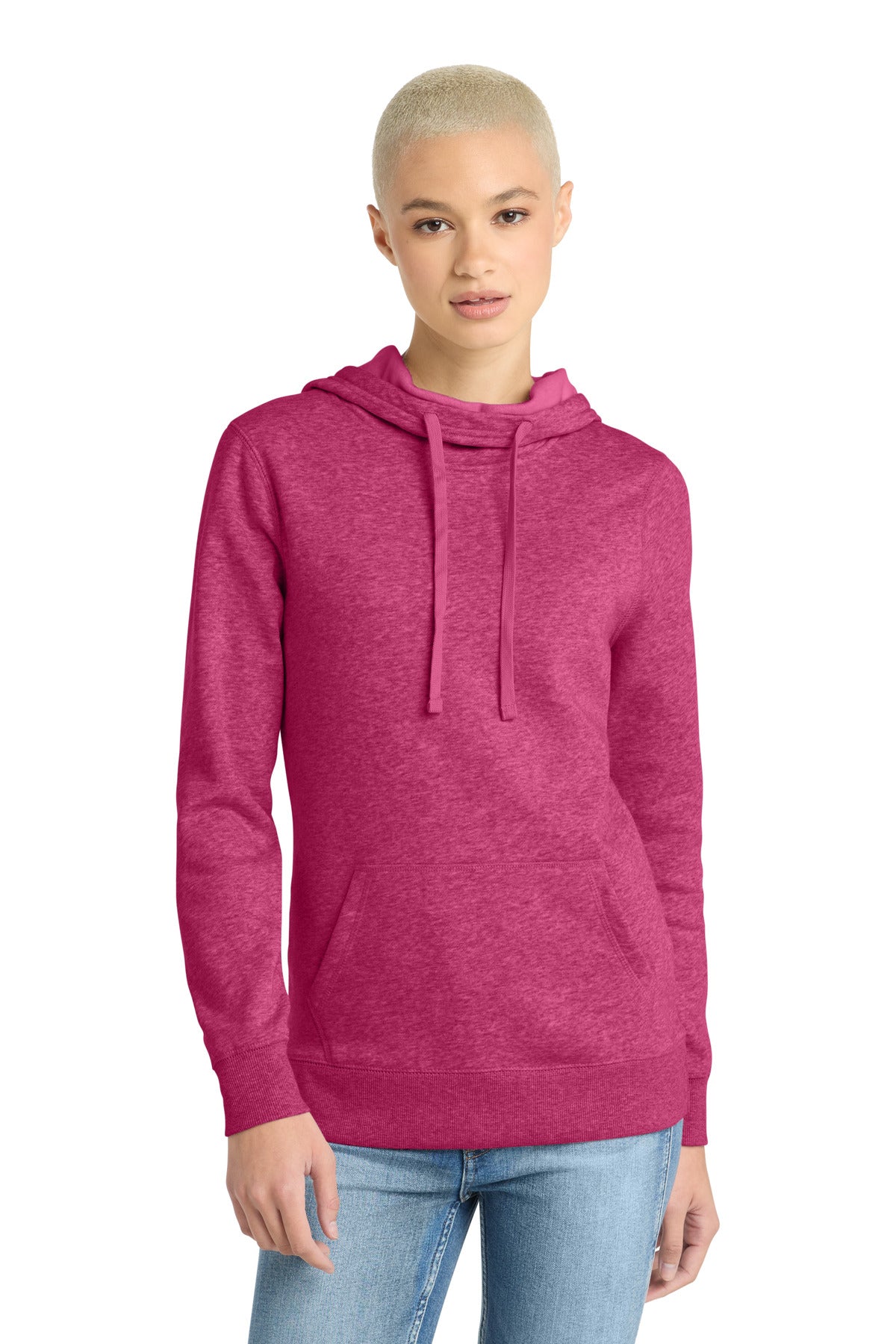 District ® Women's Lightweight Fleece Hoodie. DM493