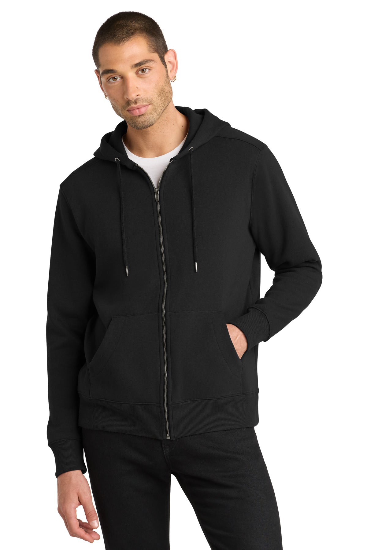 District ® Perfect Weight ® Fleece Full-Zip Hoodie DT1103 – SanMar