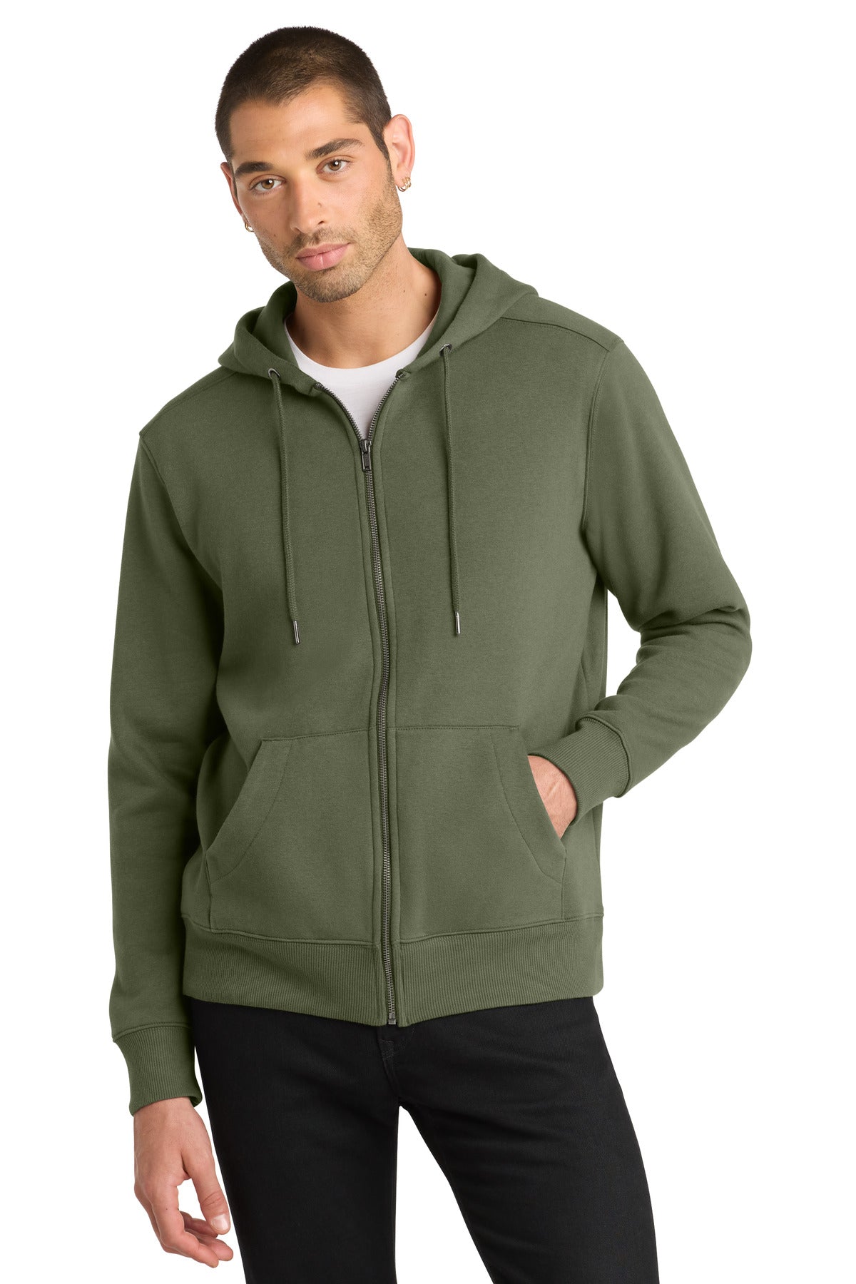 District ® Perfect Weight ® Fleece Full-Zip Hoodie DT1103 – SanMar
