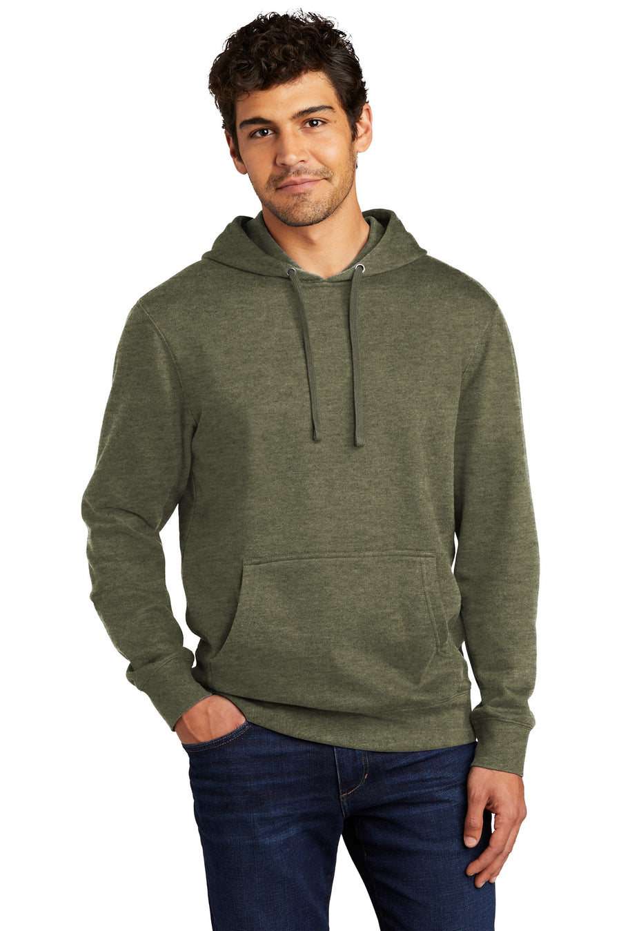 DT6100-Heathered Olive-front_model