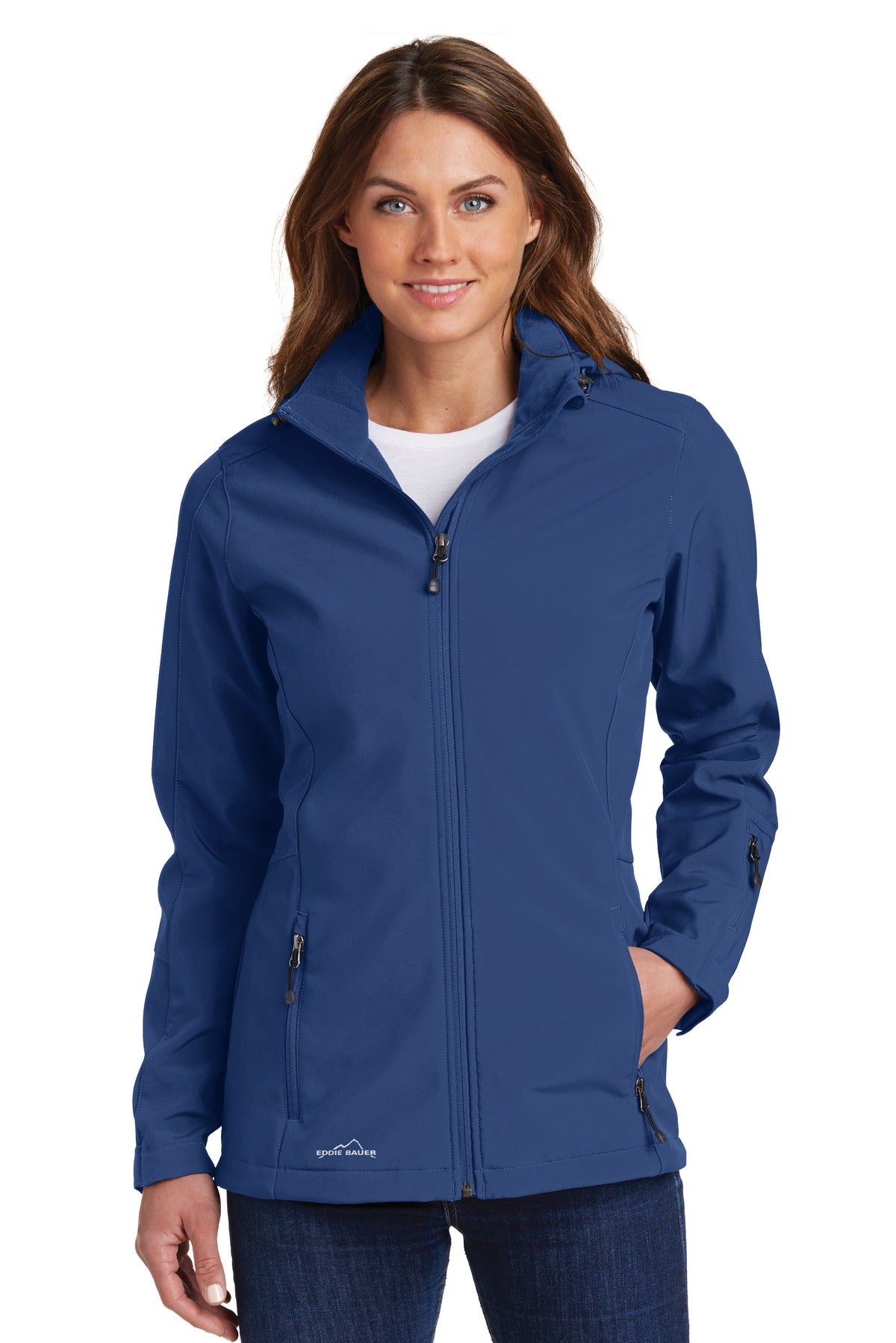 Eddie Bauer® Women's Hooded Soft Shell Parka. EB537 – SanMar Sports