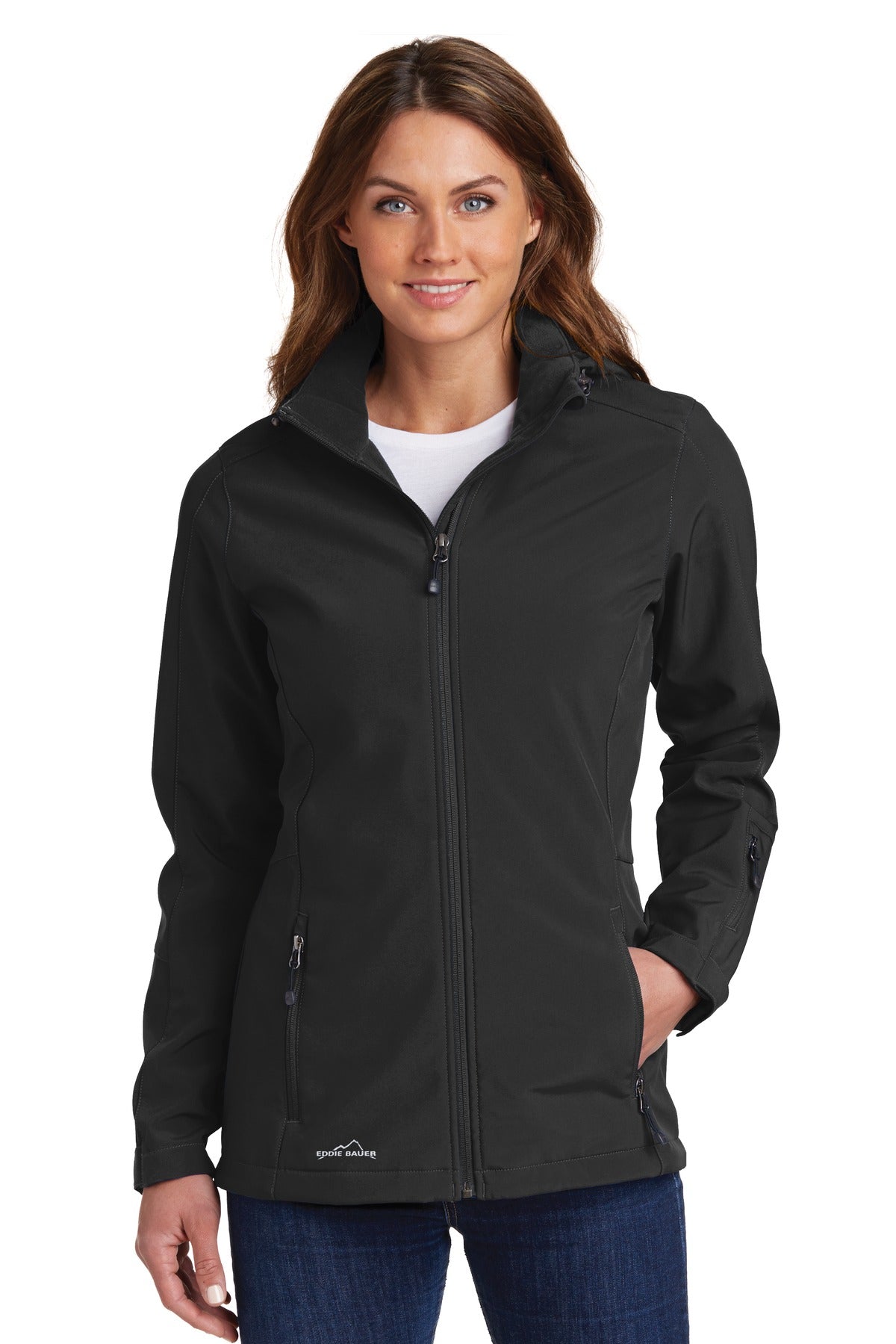 Eddie Bauer® Women's Hooded Soft Shell Parka. EB537 – SanMar Sports