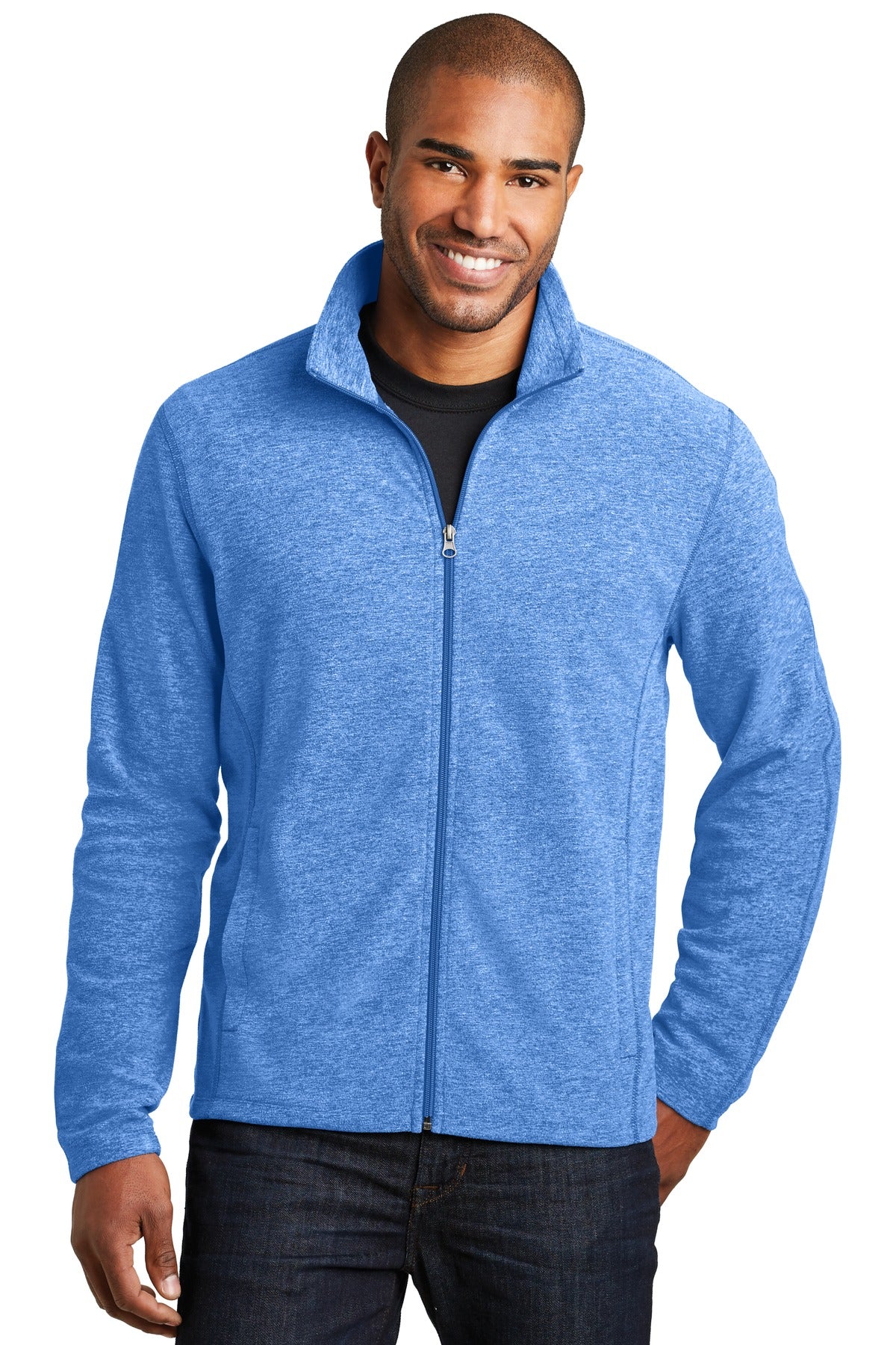 Port Authority® Heather Microfleece Full-Zip Jacket. F235 – SanMar