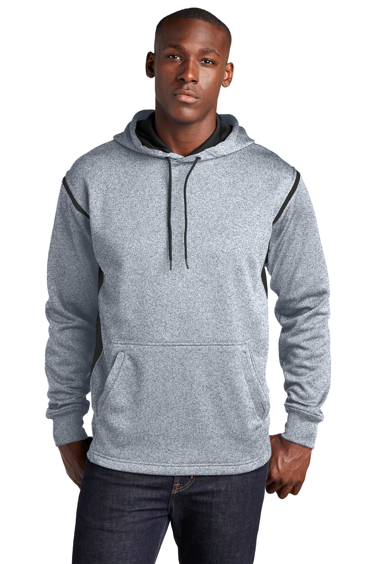 Sport-Tek® Tech Fleece Colorblock Hooded Sweatshirt. F246