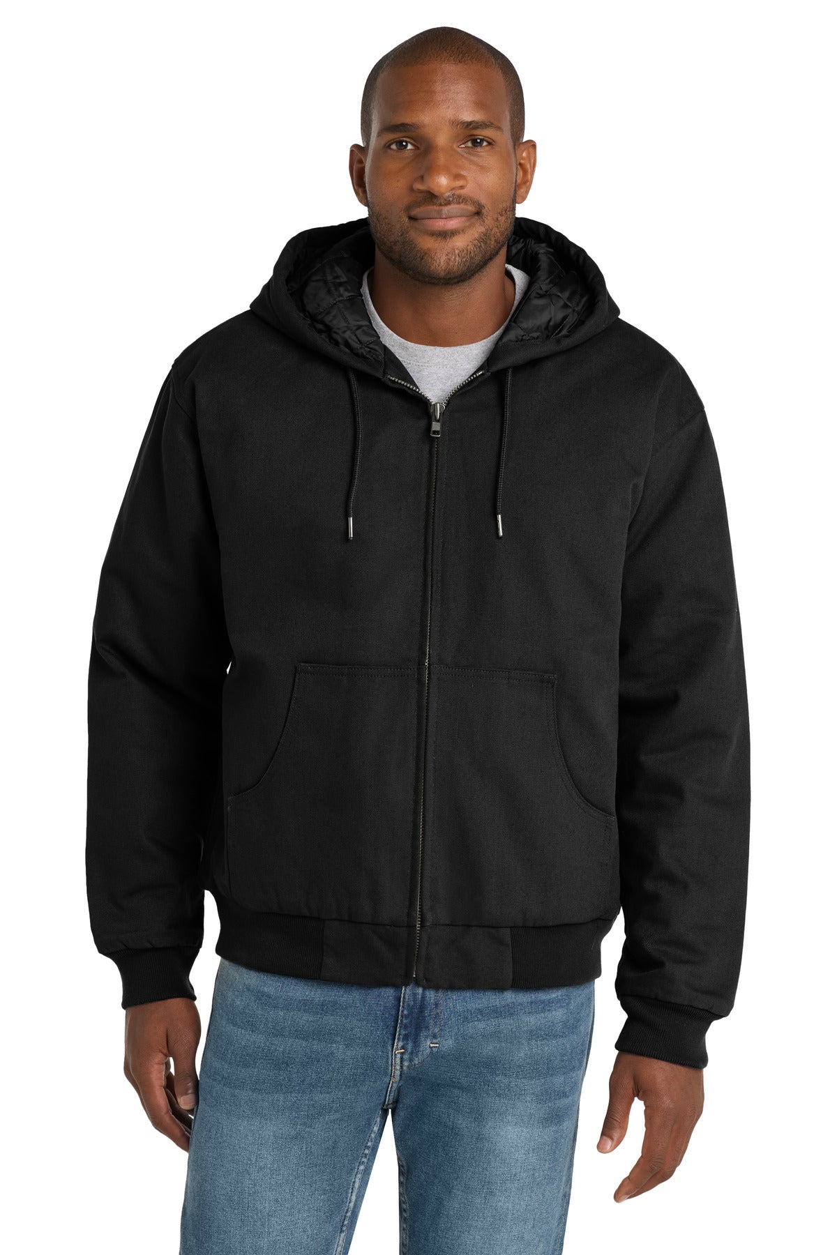 CornerStone® - Duck Cloth Hooded Work Jacket.  J763H